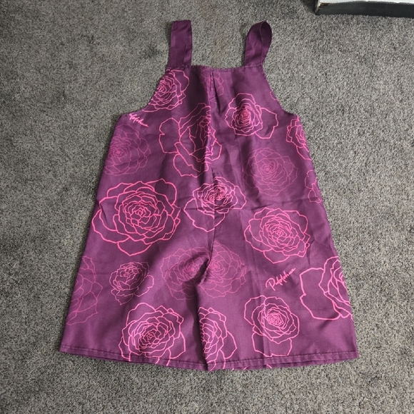 Purple and Pink Overalls with Vibrant Design - Picture 2 of 2